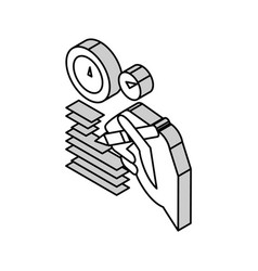 Report Writing Isometric Icon