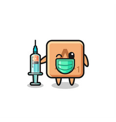 Scrabble Mascot As Vaccinator