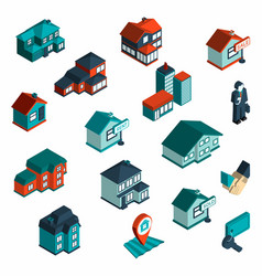 Real Estate Icon Isometric