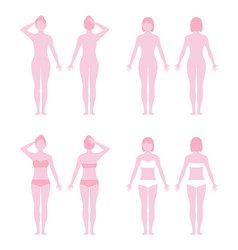 Womans Full Body Silhouette Set