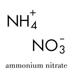 Ammonium Nitrate Chemical Structure Skeletal