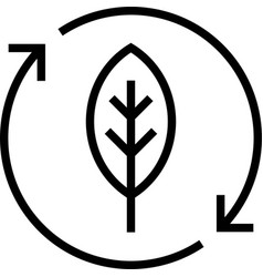 Compostable Label Line Icon