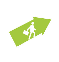 Man In Arrow Icon