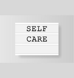 Self Care Retro Advertising With Retro Lightbox