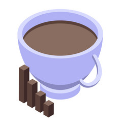 Decaffeinated Coffee Morning Cup Icon Isometric