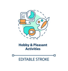 Hobby Pleasant Activities Concept Icon