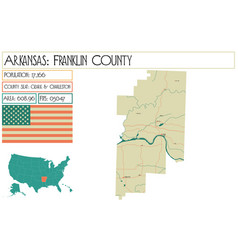 Map Of Franklin County In Arkansas Usa