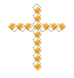 Catholic Cross Isolated