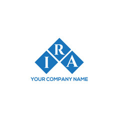 Ira Letter Logo Design On White Background