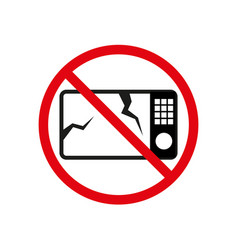 Do Not Use Broken Household Appliances Ban Icon