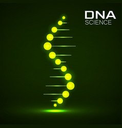 Neon Logo Dna Template For Science