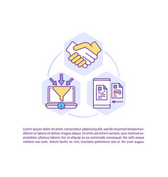 Software For Contract Management Concept Icon