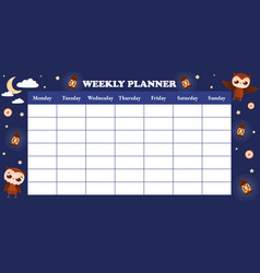 Free And Customizable Weekly Planner Templates