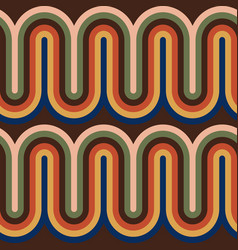 Retro 70s Seamless Patternmid Century Pattern