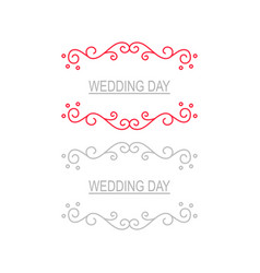 Wedding Ornamental Frames Red Silver Collection