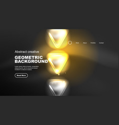 Abstract Background Landing Page Geometric Shape