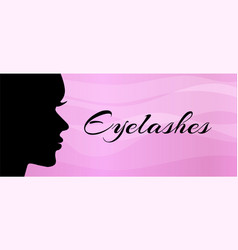 Eyelashes Modern Pink Black Background