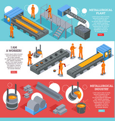 Steel Industry Isometric Banners