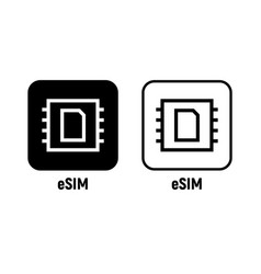 Esim Internet Operator Simcard Icon Embedded