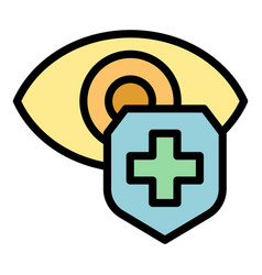 Eye Medical Care Icon Flat