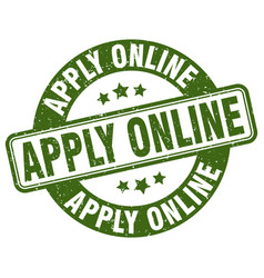 Apply Online Stamp Apply Online Label Round