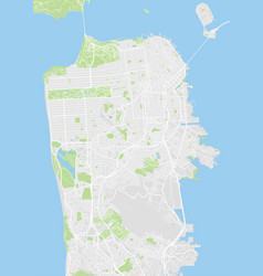 San Francisco Colored Map