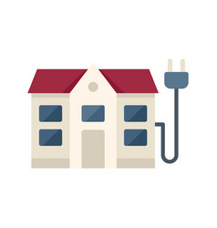 House Smart Consumption Icon Flat Money