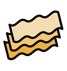 Sauce Lasagne Icon Flat