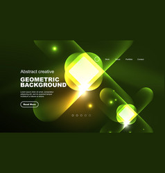 Abstract Background Landing Page Geometric Shape