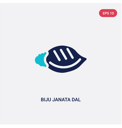 Two Color Biju Janata Dal Icon From India Concept