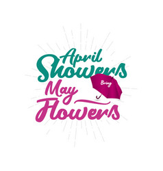 April Showers May Flowers Template Design