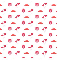 Cute Seamless Pattern With Hearts