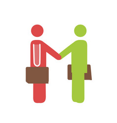 Businessmen Shake Hands Icon