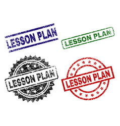 Scratched Textured Lesson Plan Seal Stamps