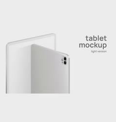 White Tablet Horizontal Mockup Light Version