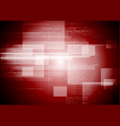 Abstract Red Tech Background