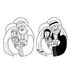 Christmas Portrait Holy Family Set Virgin Mary