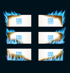 Burning Paper Banners With Natural Gas Flames