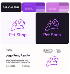 Pet Store Gradient Line Business Logo