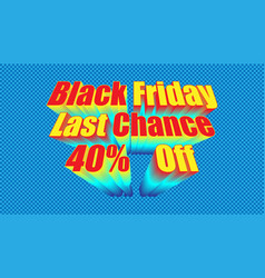 Retro Black Friday Last Chance 40 Off Plaid Blue