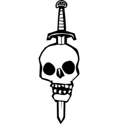 Skull Impaled On A Sword