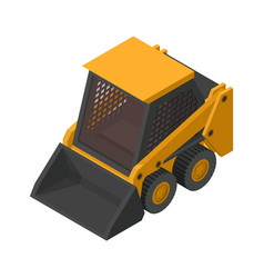 Isometric Skid Steer Loader Heavy Machinery