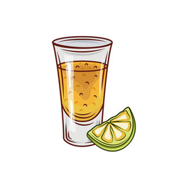 A Shot Of Tequila And Slice Of Lemon Vintage