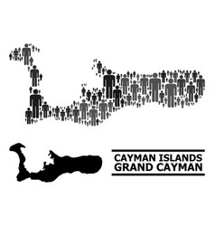 Men Collage Map Grand Cayman Island