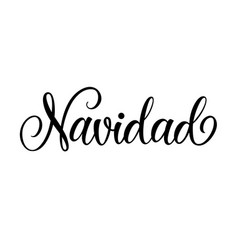 Navidad Calligraphic Lettering