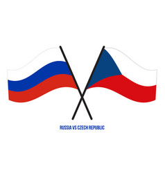 Russia And Czech Republic Flags Crossed