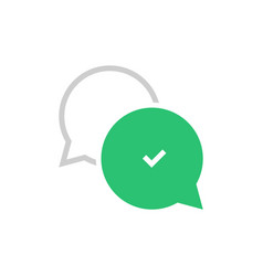 Speech Bubble Check Mark Icon