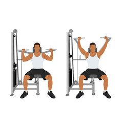 Man Doing A Shoulder Press Exercise