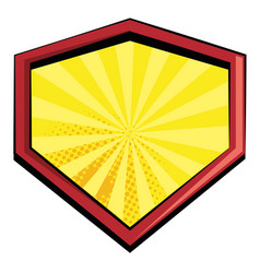 Yellow Superhero Shield