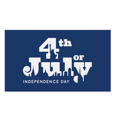 4th Of July Lettering Poster